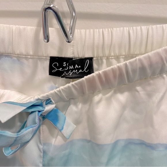 Soma Satin Watercolor Wide Leg Pant - Size XL - Picture 8 of 8